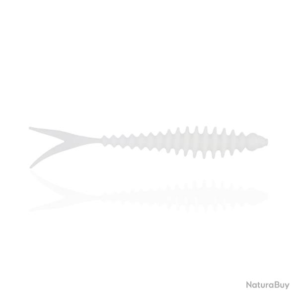 Leurre Souple Reins Fin's Ringer 3" - 7,5cm 111 - Mat White Par 8 7.5cm