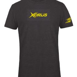 T-Shirt Xorus Gris Anthracite Chine Et Jaune S