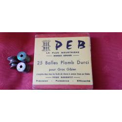 une balle plomb PEB calibre 12 pour collection