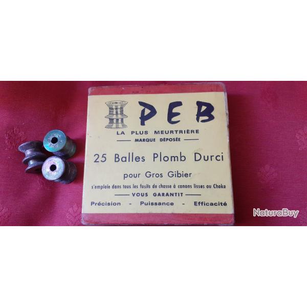 une balle plomb PEB calibre 12 pour collection