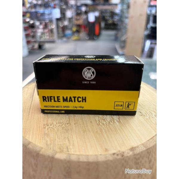 RWS RIFLE MATCH 22LR 40GR
