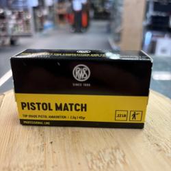 RWS PISTOL MATCH 22LR 40GR