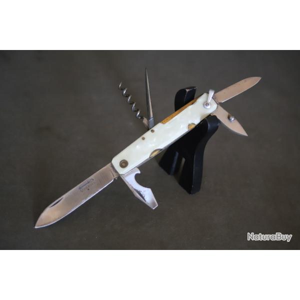 Ancien couteau pliant multifonction Pradel - France, Ann�es 50-60
