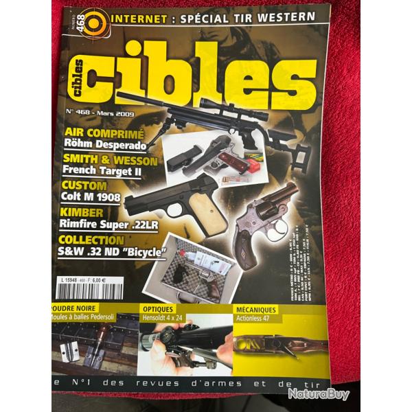 Colt M 1908, Kimber Rimfire .22LR... revue TIR CIBLES no 468 mars 2009