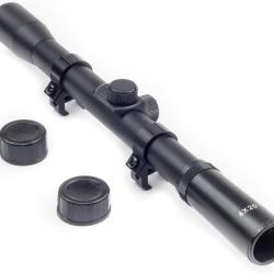 VISEUR 1" AVEC MONTURES POUR CARABINE 4X20 Duel Code 11MM