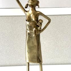 Ancienne Statuette Sujet Figurine Art Africain Ethnie Mossi Bobo Burkina Faso 2