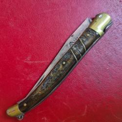 Exceptionnel ancien Couteau canif Laguiole Besset 142 mm ferm&eacute;