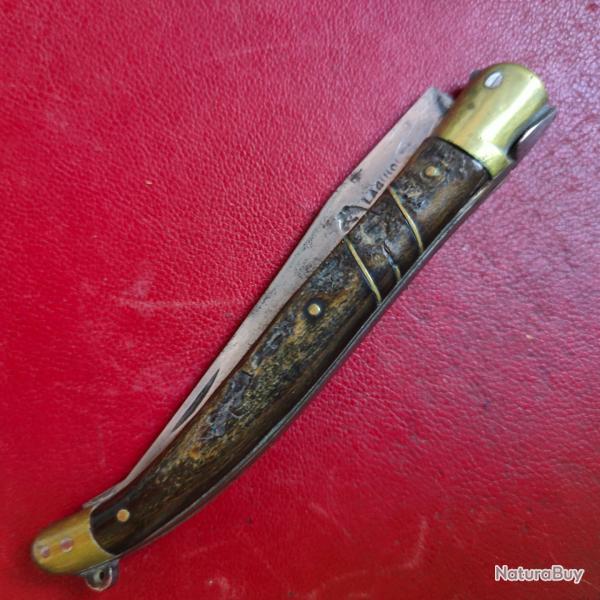 Exceptionnel ancien Couteau canif Laguiole Besset 142 mm ferm�