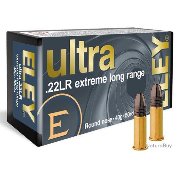 Cartouches Eley ultra cal. 22 LR extrem long range x1000