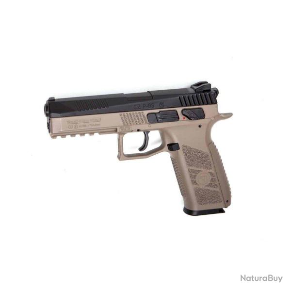Pistolet Asg CZ P-09 Duty FDE Bb 4.5 CO2- Plomb Ou Bbs
