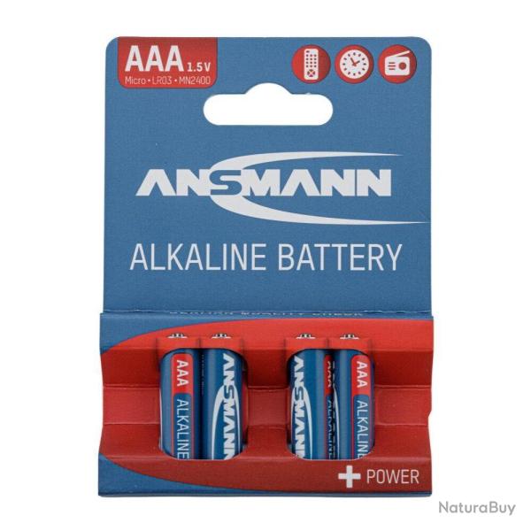 Piles alcalines LR03 AAA - Ansmann AAA LR03