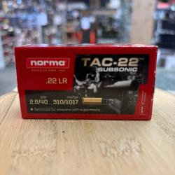 NORMA TAC-22 SUBSONIC 40GR