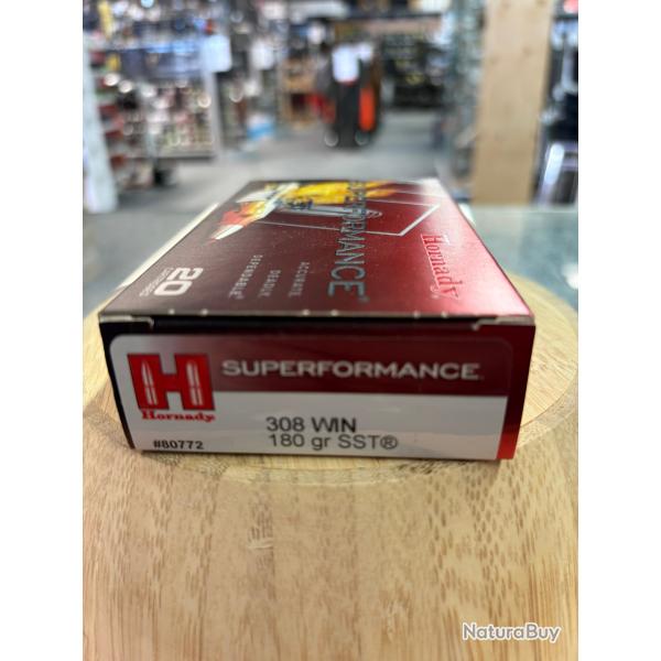 SUPERFORMANCE HORNADY 308 WIN 180GR SST