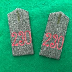 PATTES D'EPAULES ALLEMANDES IR WW1 ( COPIE )