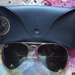Ray-Ban Aviator  gold mixte adultes  +  &eacute;tui  une l&eacute;gende  des lunettes solaires verres protecteurs