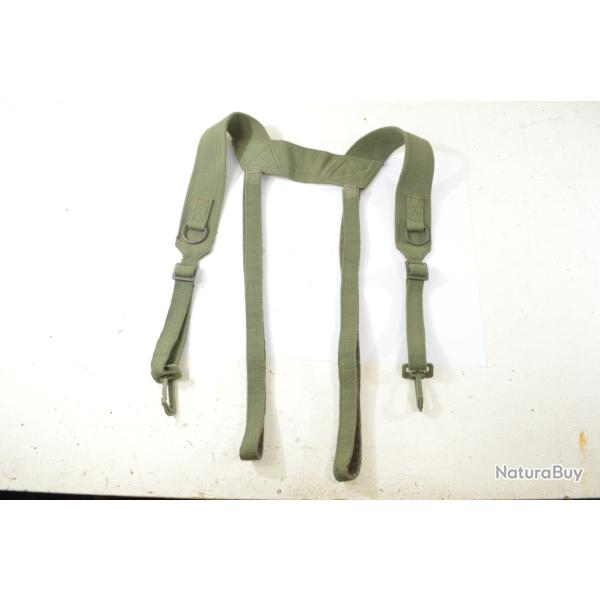 Brelage militaire Arm�e Fran�aise. Bretelles de suspension, surplus militaire chasse p�che