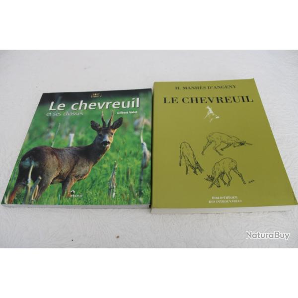 Lot 2 livres le chevreuil et ses chasses