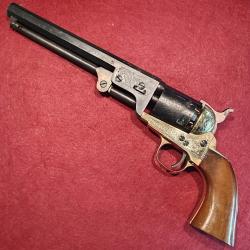 Magnifique r&eacute;volver Colt 1851 Navy enti&egrave;rement grav&eacute; main calibre 36 DGG Euroarms de 1976