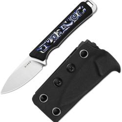 Couteau Kizer Whiskey Jack Lame Acier AEB-L Drop Point Manche G10/Micarta Vortex Etui Kydex KI1108A6