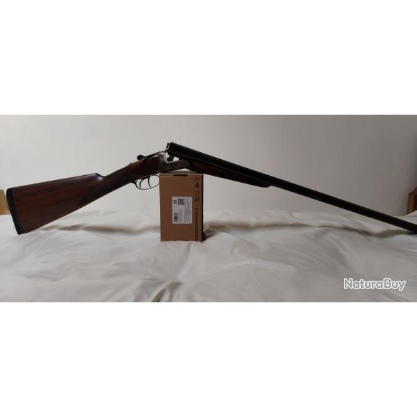 Vente fusil chasse VOUZELAUD cal 12/70 Epreuve Billes acier, crosse anglaise, pour gaucher