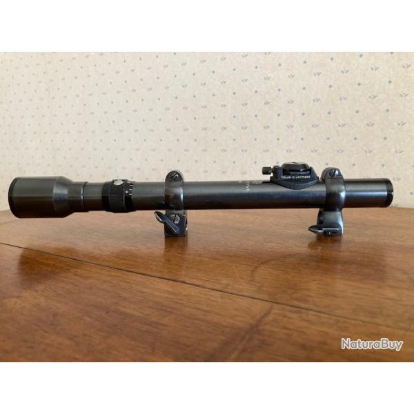 Lunette Hensoldt  ZIEL-DIALYT 2 3/4 x en acier + montage AKAH en acier d�rivable pour rail de 11 mm