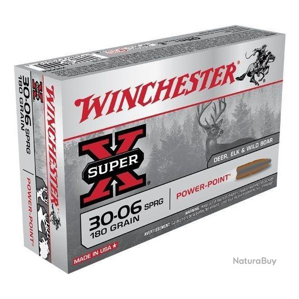BALLES WINCHESTER POWER POINT , CAL:30-06 , 180gr. Lot de  60 cartouches. !!