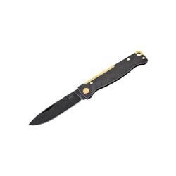B&ouml;ker Plus Atlas Black Stonewash Copper - Lame 71mm - Manche Acier - Clip