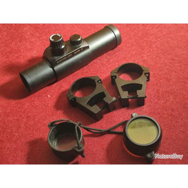 Point rouge Electro-Dot Mark 3 + 2 colliers pour rail 11mm