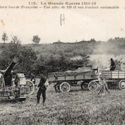 Carte Postale Ancienne - Artillerie lourde Fran&ccedil;aise-N&deg;8484