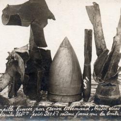 Carte postale de la Premi&egrave;re Guerre mondiale, bombe torpille allemande -N&deg;8486