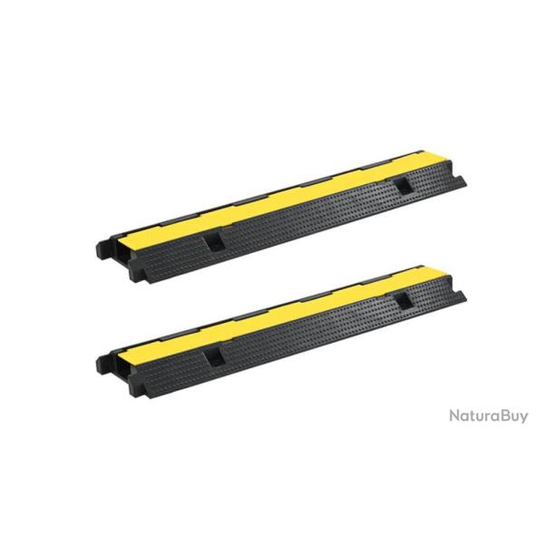 Rampe protection c�ble caoutchouc 100 cm 1 canal haute visibilit� lot 2