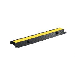 Rampe protection c&acirc;ble caoutchouc 100 cm 1 canal haute visibilit&eacute;