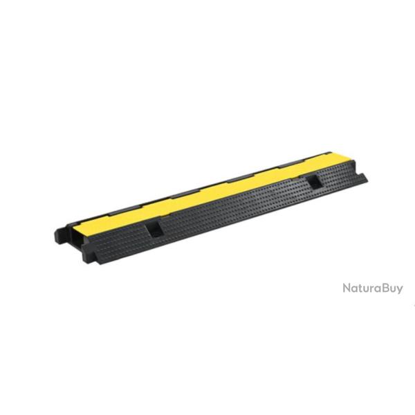 Rampe protection c�ble caoutchouc 100 cm 1 canal haute visibilit�
