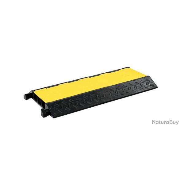 Rampe protection c�ble caoutchouc 93x49x7 cm 3 canaux haute visibilit�