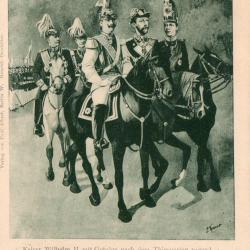 Carte postale de Guillaume II &agrave; cheval -N&deg;8488