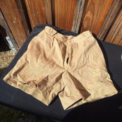 Short Chino Arm&eacute;e Fra&ccedil;aise Mle 46 Indo Alg&eacute;rie (Fabrication locale?)