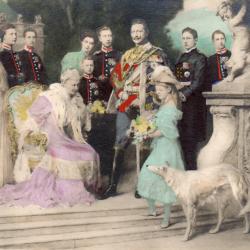 Carte postale de la famille royale -N&deg;8492