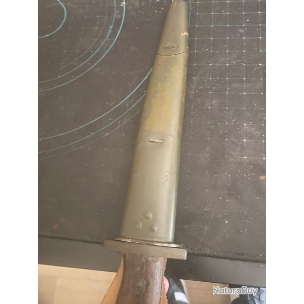 Ba�onnette Remington 1917 avec fourreaux d'origine, excellent �tat, gravures nettes
