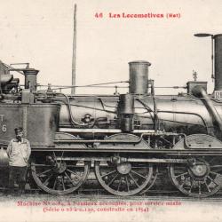 Carte Postale Ancienne - Locomotive &agrave; vapeur EST N&deg; 0.89.-N&deg;8495