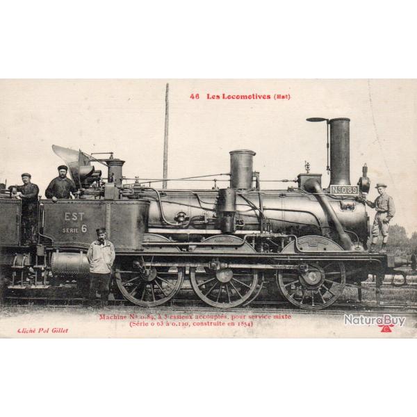 Carte Postale Ancienne - Locomotive � vapeur EST N� 0.89.-N�8495