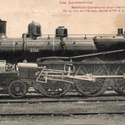 Carte Postale Ancienne - Locomotive &agrave; Vapeur .-N&deg;8496