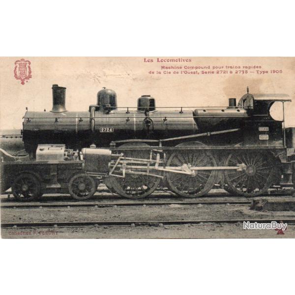 Carte Postale Ancienne - Locomotive � Vapeur .-N�8496