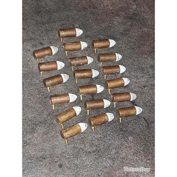 Munition 7mm a broche d �poque originale