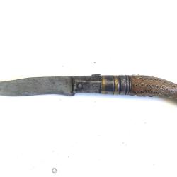 RARE Ancien couteau militaire de Goumier Tirailleur Spahis ww1 100% d'&eacute;poque