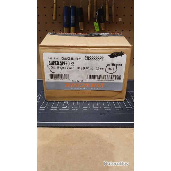 Winchester Super Speed G2 Cal. 20/70 - 32 g - Plomb N�2 - Bo�te de 10