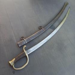 Sabre de canonnier mont&eacute; (troupe et sous-officier) mod&egrave;le 1829 - dat&eacute; mai 1844 - complet