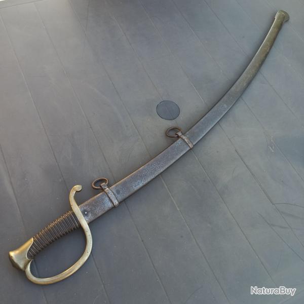 Sabre de canonnier mont� (troupe et sous-officier) mod�le 1829 - dat� mai 1844 - complet