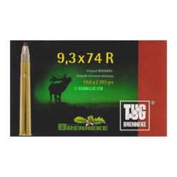 MUNITION BRENNEKE 9,3X74R TUG 293GRS/19G