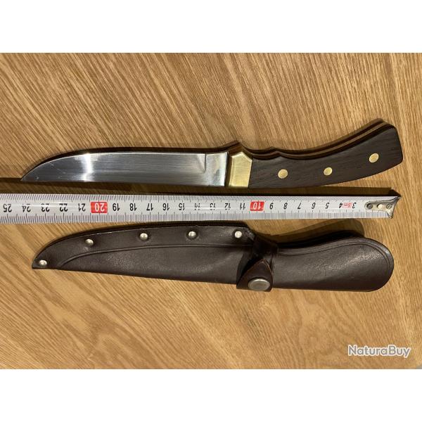 Ancien couteau de chasse fixe C. JUL. HERBERTZ Solingen - Tr�s bon �tat, proche du neuf