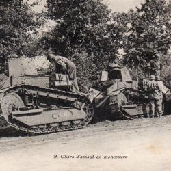 Carte Postale Chars d'assaut en manoeuvre -N&deg;8501